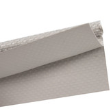 Caravanpees keder met dubbele vlag 7mm lichtgrijs