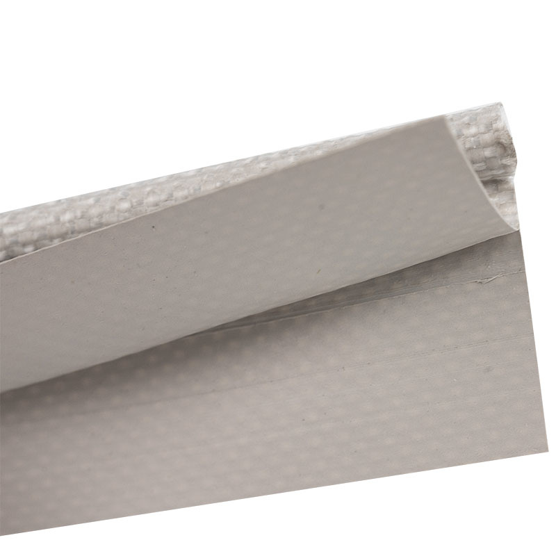 Caravanpees dubbele vlag 30mm 7mm PVC pees lichtgrijs per meter