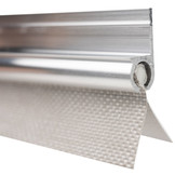 Caravanpees keder met dubbele vlag 7mm lichtgrijs