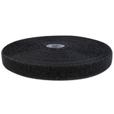 Klittenband 20mm naaibaar lus zachte kant zwart