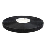 Klittenband 20mm zelfklevend hotmelt lus zachte kant zwart