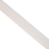 Klittenband 20mm naaibaar lus zachte kant wit