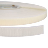 Klittenband 20mm zelfklevend acryl haak harde kant wit