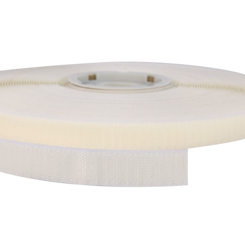 Klittenband 20mm zelfklevend acryl haak harde kant wit