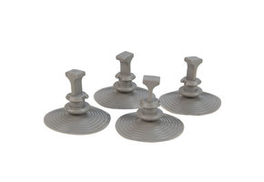 Zuignap grijs 4 stuks