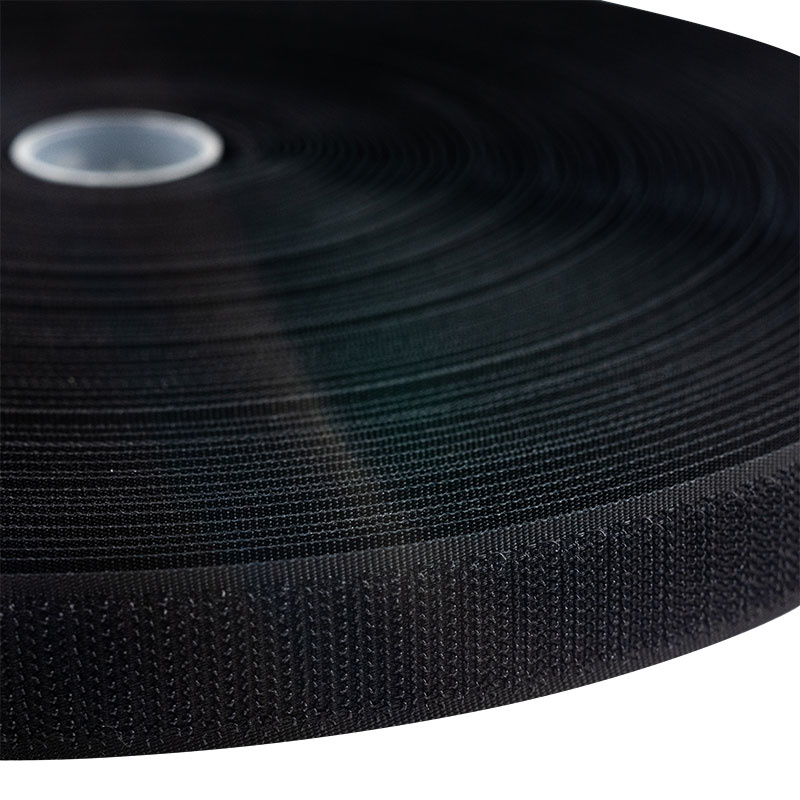 Klittenband 20mm naaibaar haak harde kant zwart