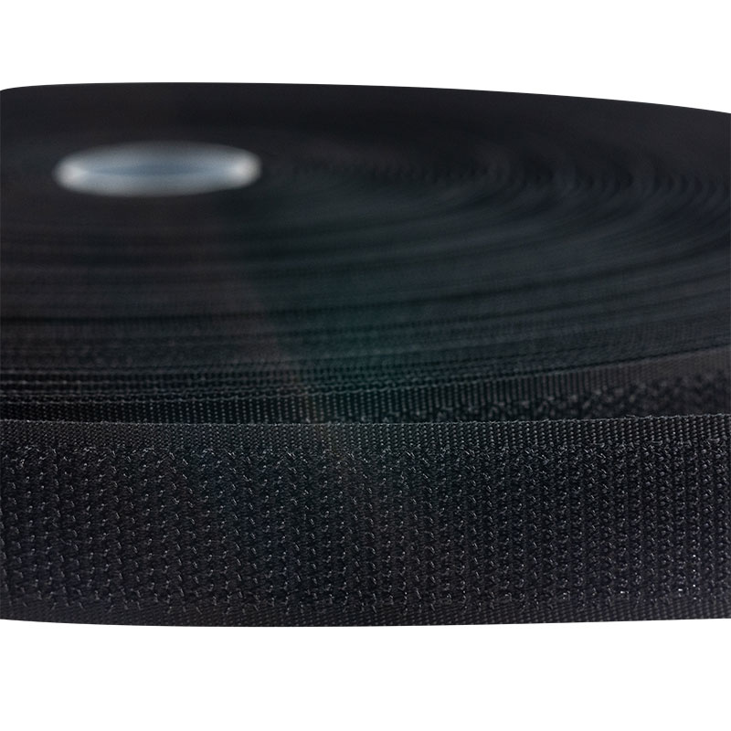 Klittenband 20mm naaibaar haak harde kant zwart