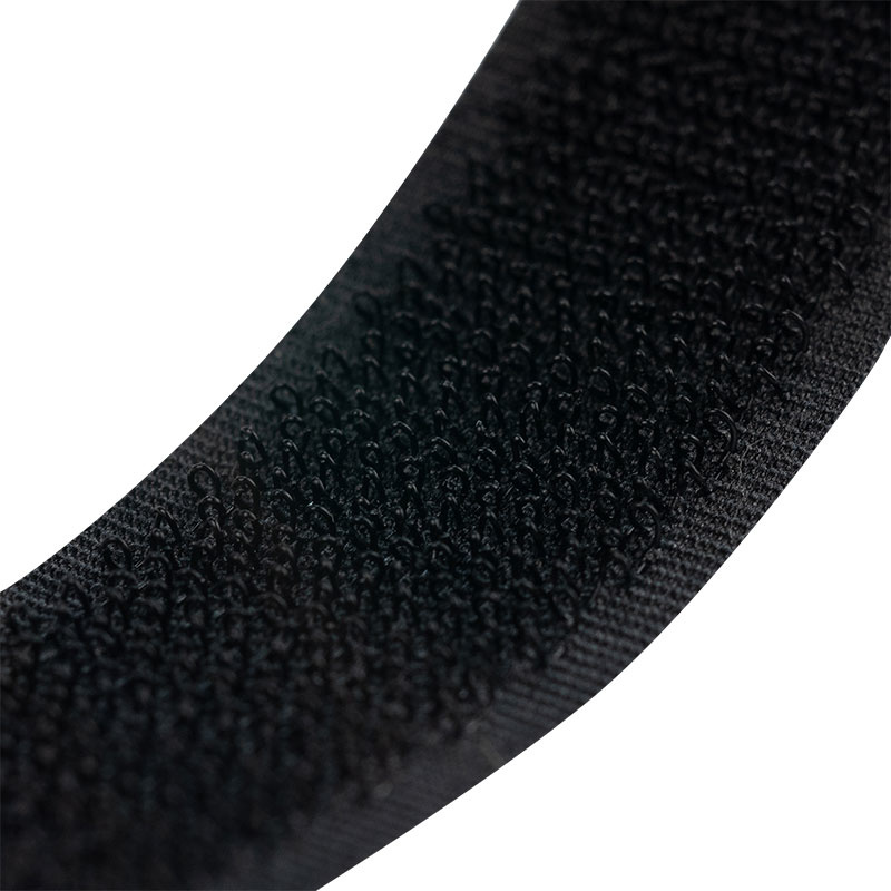 Klittenband 20mm zelfklevend acryl haak harde kant zwart