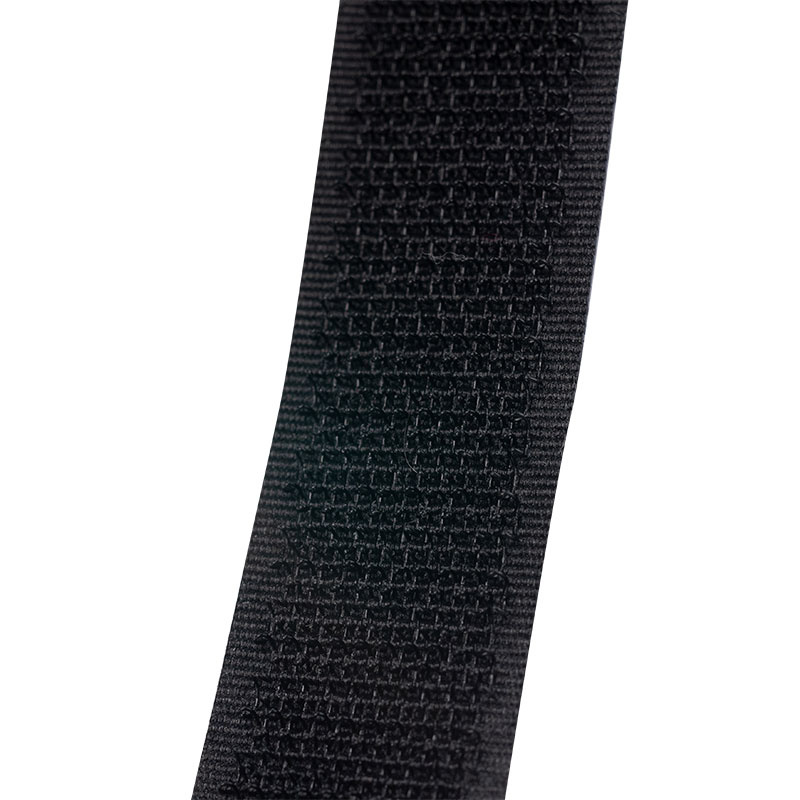 Klittenband 20mm zelfklevend acryl haak harde kant zwart