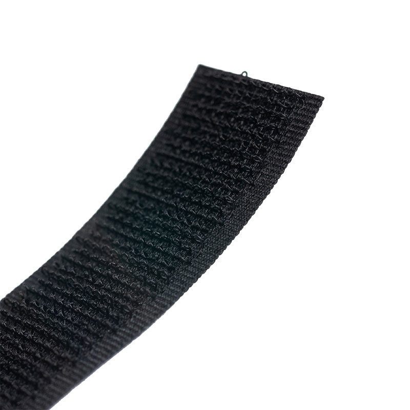 Klittenband 20mm zelfklevend acryl haak harde kant zwart