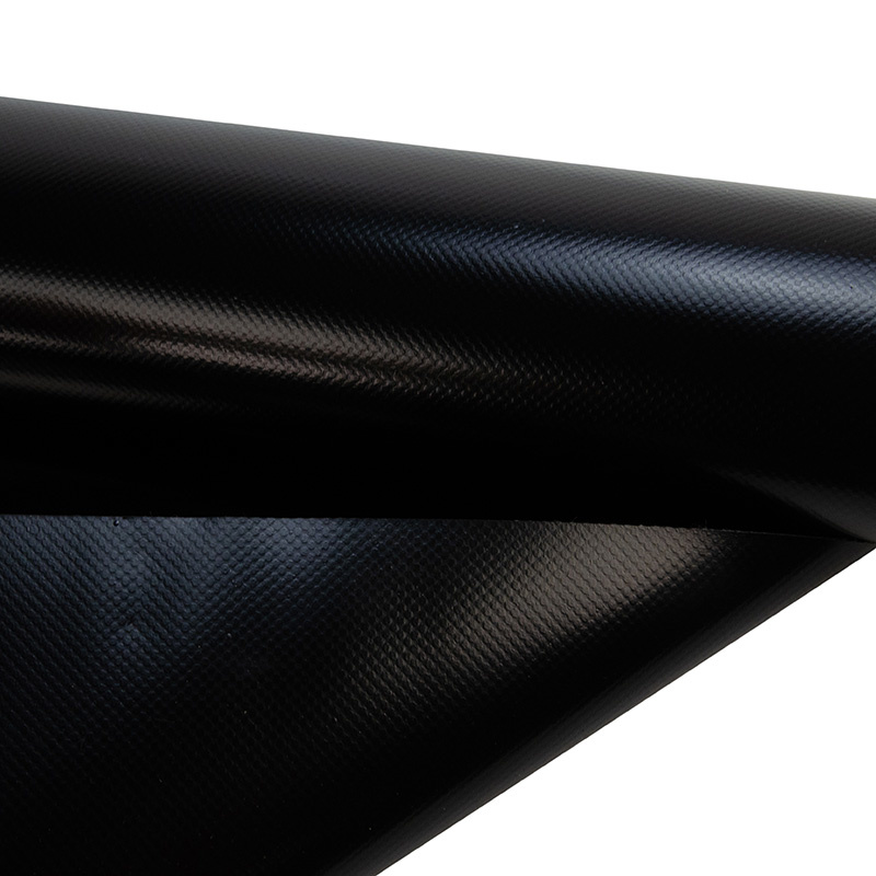 Pvc zeildoek - 900gr Panama Gitzwart 9005 vrachtwagenzeil - per meter