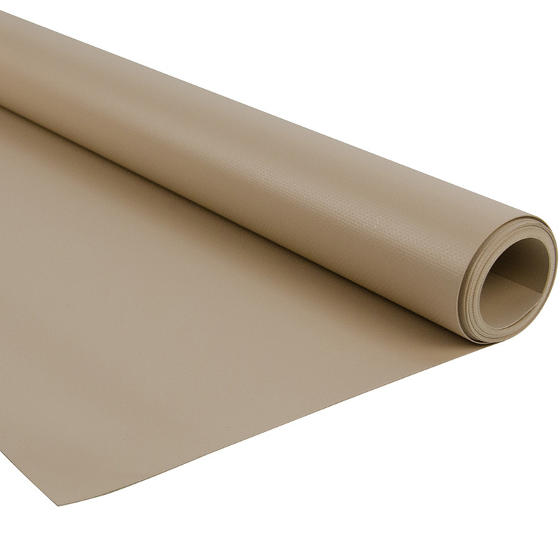 Pvc zeildoek - 650gr Taupe Mat - per meter of rol