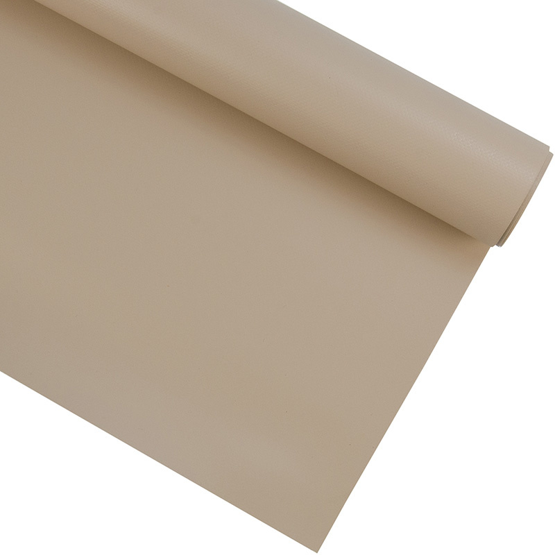Pvc zeildoek - 650gr Taupe Mat - per meter of rol