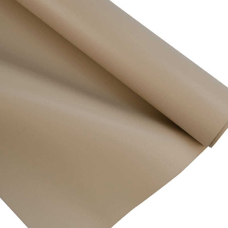 Pvc zeildoek - 650gr Taupe Mat - per meter of rol