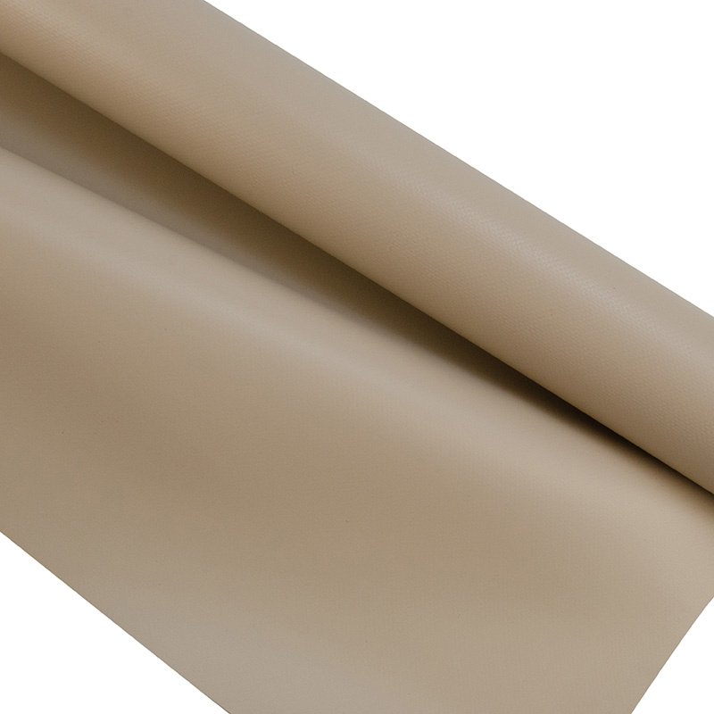 Pvc zeildoek - 650gr Taupe Mat - per meter of rol