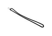 Spanrubber met s-haak 40cm elastiek zwart