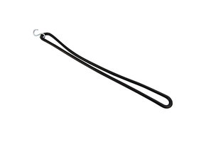 Spanrubber met s-haak 40cm elastiek zwart