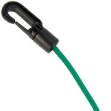 Kunststof musketonhaak 6mm+8mm zwart 10 stuks