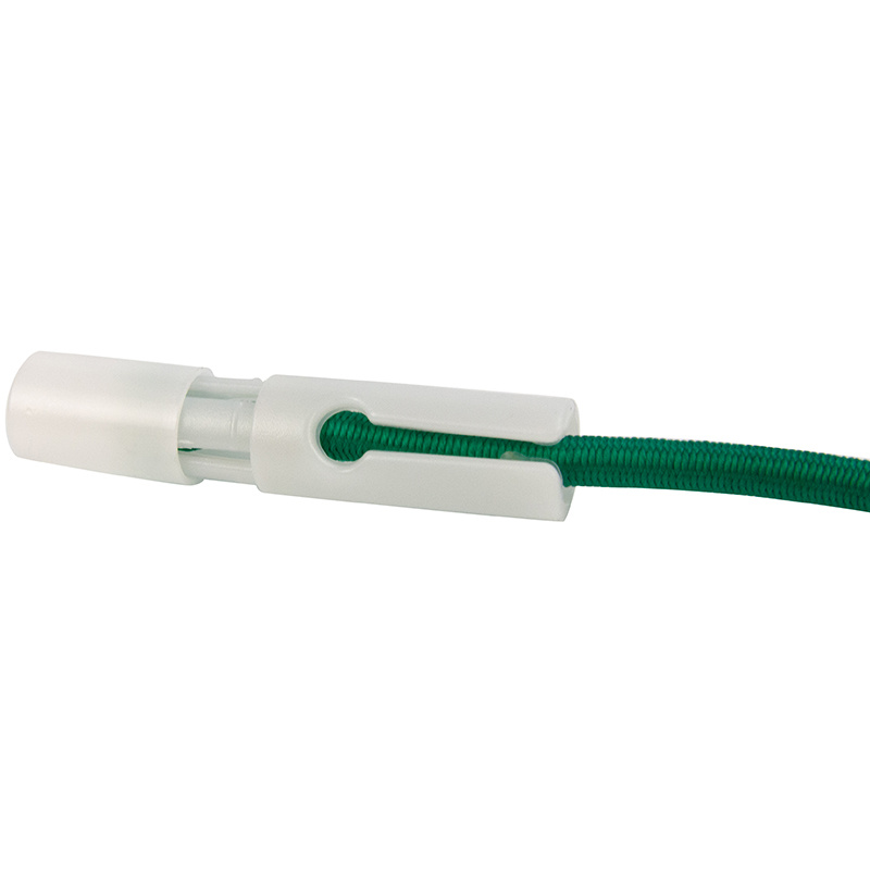 Zelfsluitende T-bar 8mm wit eindstop koord 10 stuks