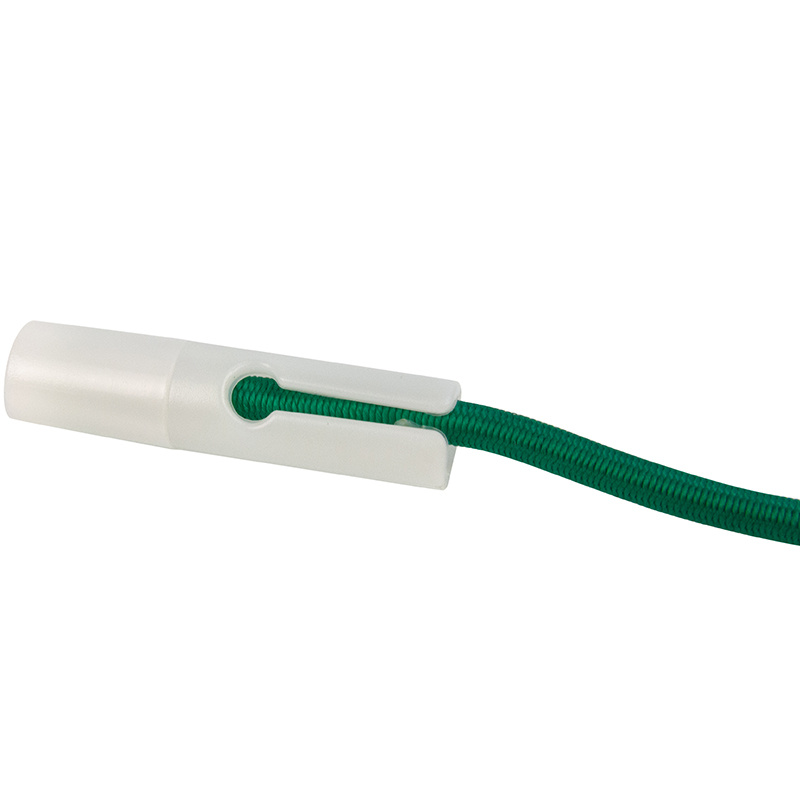 Zelfsluitende T-bar 8mm wit eindstop koord 10 stuks
