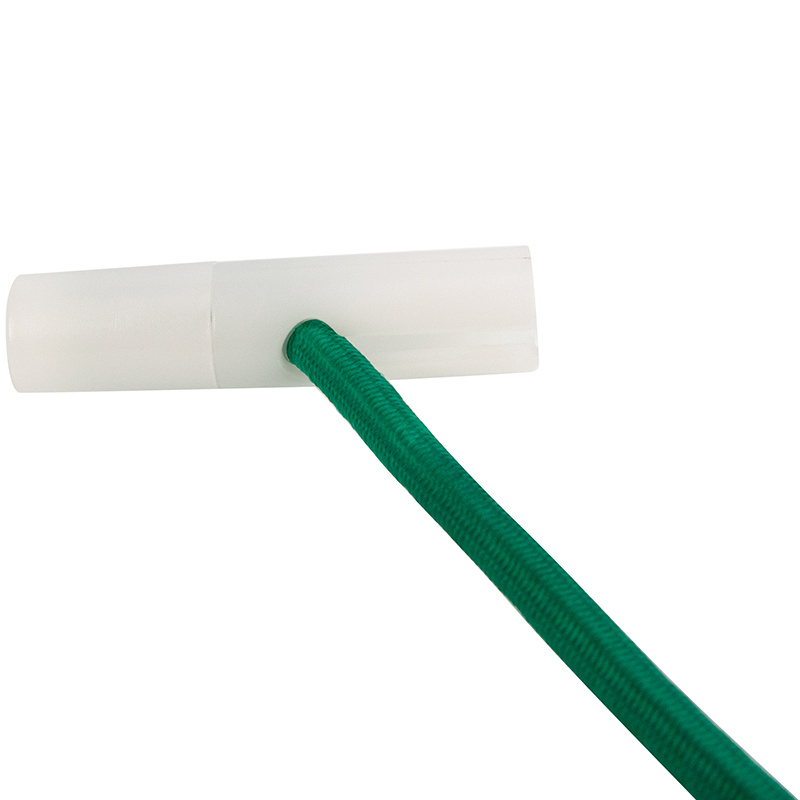 Zelfsluitende T-bar 8mm wit eindstop koord 10 stuks