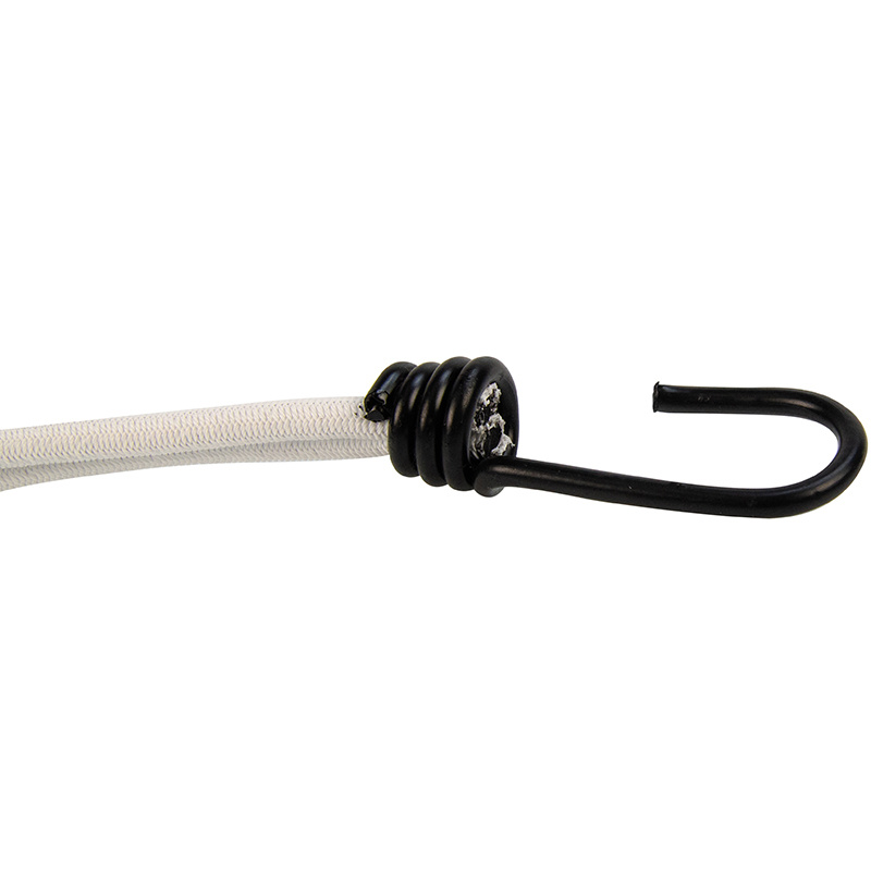 Spanner met rvs haak 45cm elastiek wit