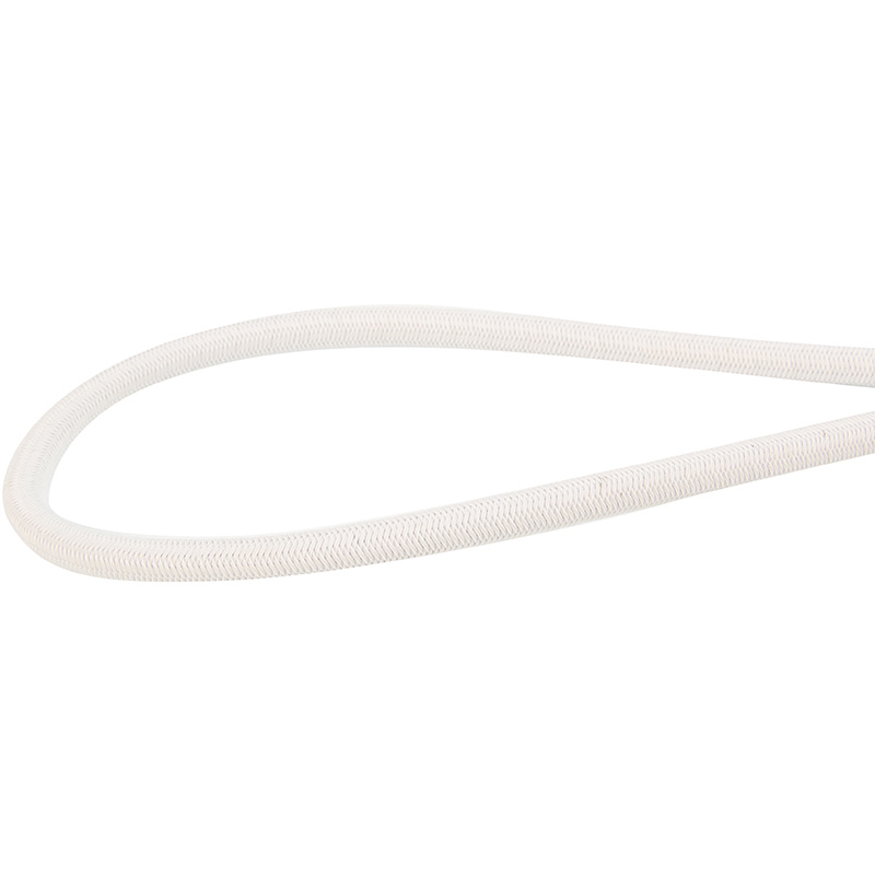 Spanner met rvs haak 25cm elastiek wit spinhaak