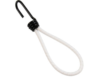 Spanner met haak 18cm elastiek wit