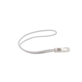 Spanner kunststof haak 35cm elastiek wit