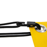 Spanner kunststof haak 35cm elastiek zwart