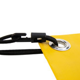 Spanner kunststof haak 35cm elastiek zwart
