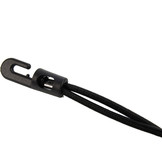 Spanner kunststof haak 35cm elastiek zwart