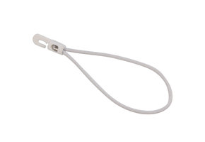 Spanner kunststof haak 20cm elastiek wit