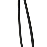 Spanner kunststof haak 20cm elastiek zwart