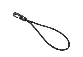 Spanner kunststof haak 20cm elastiek zwart