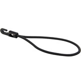 Spanner kunststof haak 20cm elastiek zwart