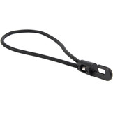 Spanner kunststof haak 20cm elastiek zwart