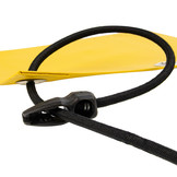 Crocofix snelbinder 60cm zwart verstelbaar elastiek