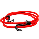 Snelbinder 150cm omgekeerde dubbele haak rood
