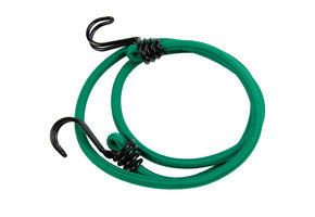 Snelbinder 120cm omgekeerde dubbele haak groen