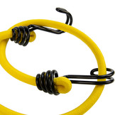 Snelbinder 60cm omgekeerde dubbele haak geel