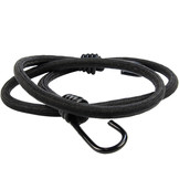 Snelbinder 120cm zwart pe 8mm koord met 2 spinhaken