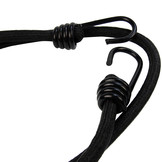 Snelbinder 120cm zwart pe 8mm koord met 2 spinhaken