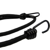 Snelbinder 120cm zwart pe 8mm koord met 2 spinhaken