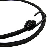 Snelbinder 100cm zwart pe 8mm koord met 2 spinhaken 4 stuks