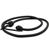 Snelbinder 100cm zwart pe 8mm koord met 2 spinhaken 4 stuks