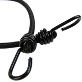 Snelbinder 60cm zwart pe 8mm koord met 2 spinhaken 4 stuks