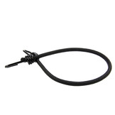 Snelbinder 60cm zwart pe 8mm koord met 2 spinhaken 4 stuks