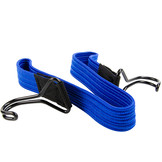 Platte spanband 80cm blauw PP dubbele haak