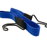 Platte spanband 80cm blauw PP dubbele haak